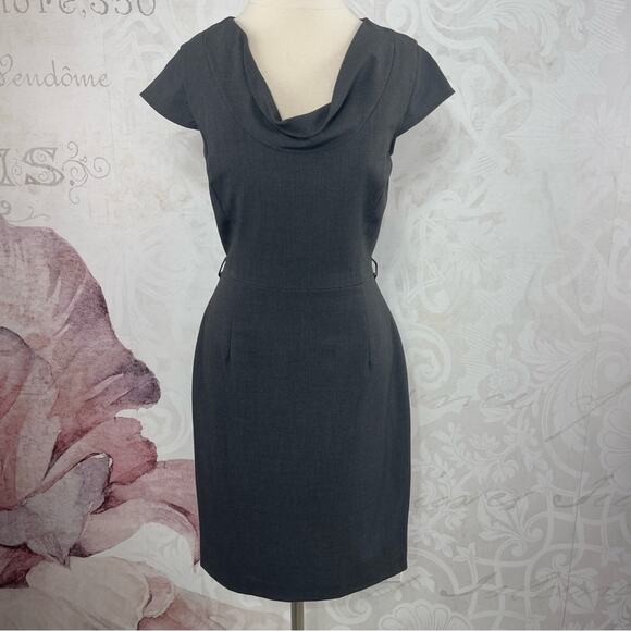 Calvin Klein Grey Sheath Dress Size 4 - Picture 1 of 9